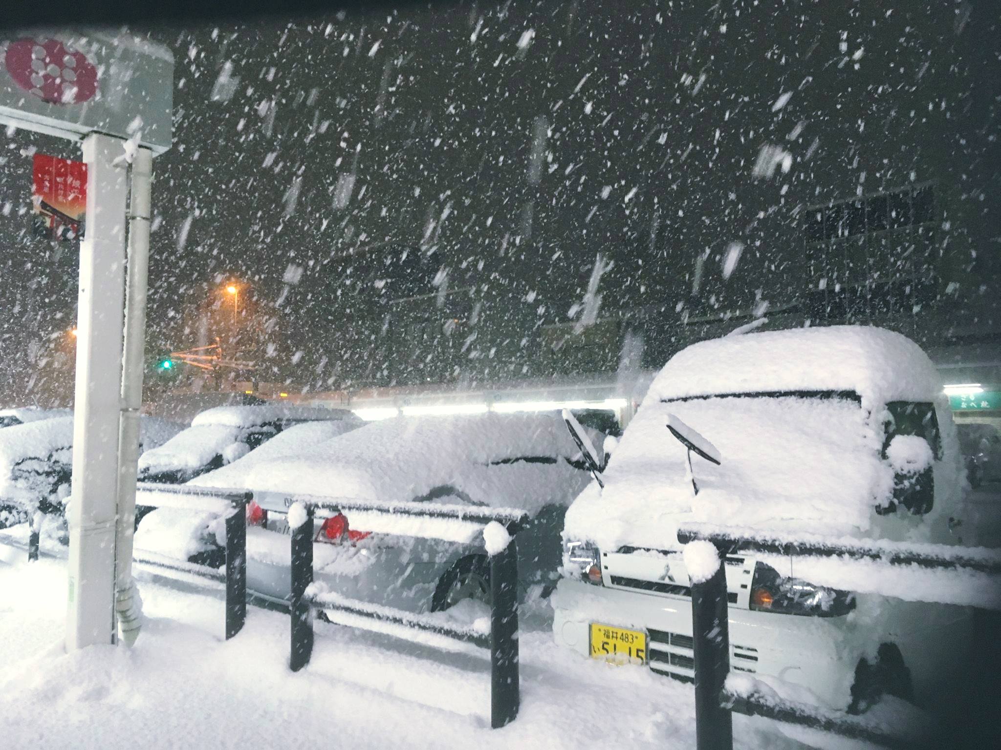 豪雪の福井県敦賀市へ